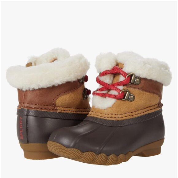 Kids Size 3 Waterproof Winter Boots Sperry Alpine Saltwater Duck Boots NEW w/Tag - Picture 1 of 9